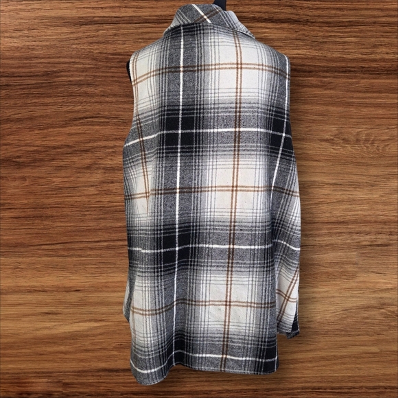 Joress Curve Plaid Sleeveless Vest Size 1XL - Picture 2 of 6